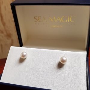 Mikimoto cultured pearl earrings